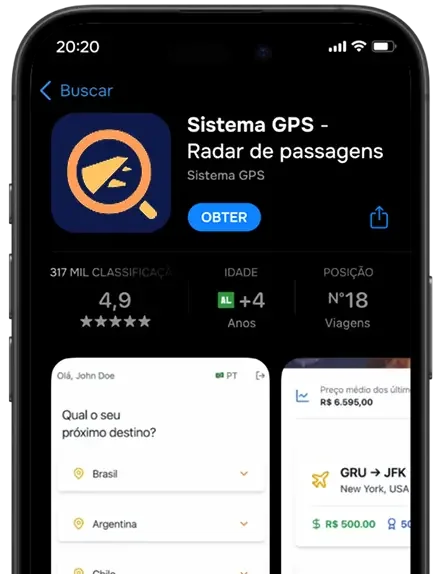 App Sistema GPS no celular